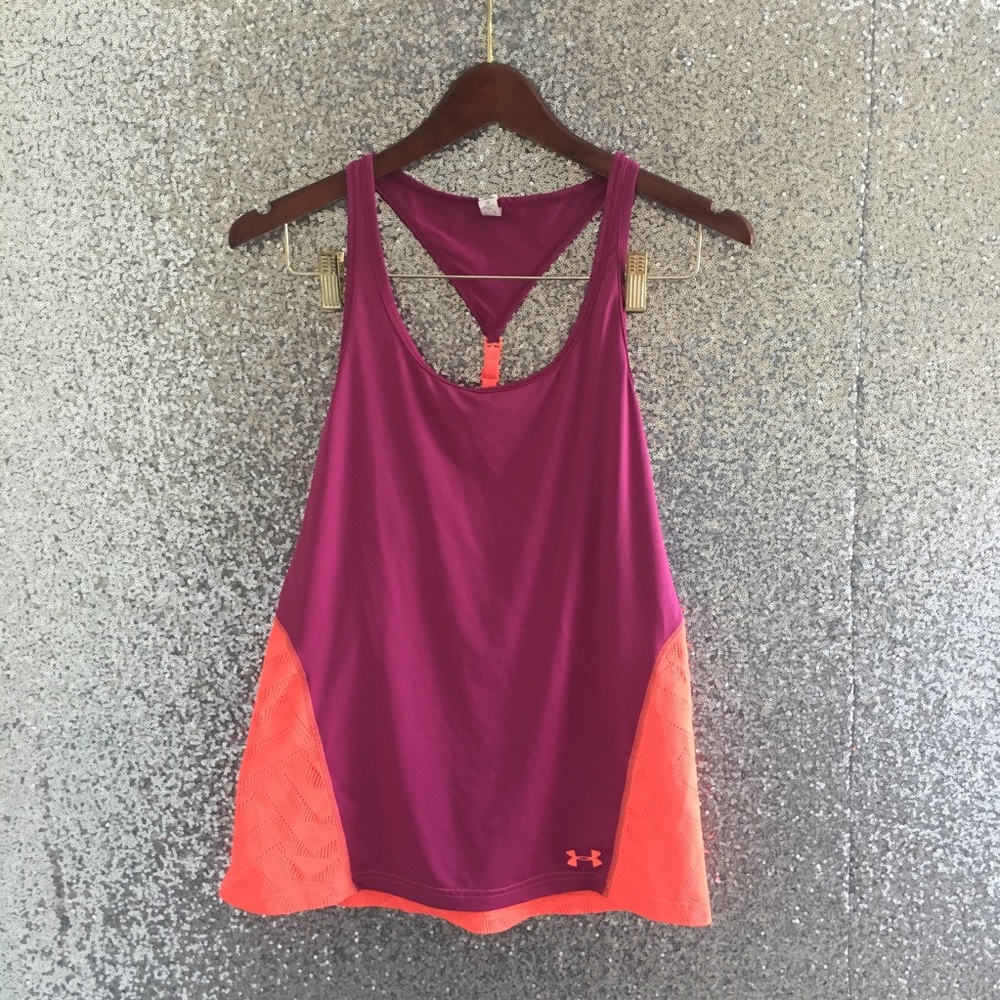 Under Armour Racerback Crochet Tank—Size Small